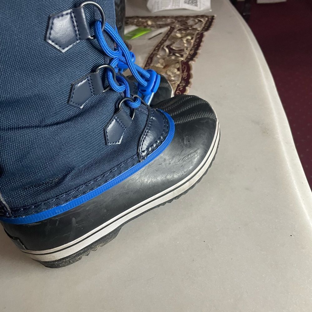 Sorel Kids Blue and Black Snow Boots - Picture 7 of 9